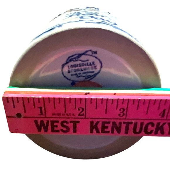 Vintage Louisville Stoneware Jug Bank W/ Handle "Saving For A Rainy Day" Ceramic - Picture 5 of 6